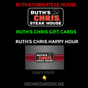 Ruth's Chris Gift Cards | ruth chris happy hour | ruth's chris reservations | ruth's chris steak house menu | ruth chris locations